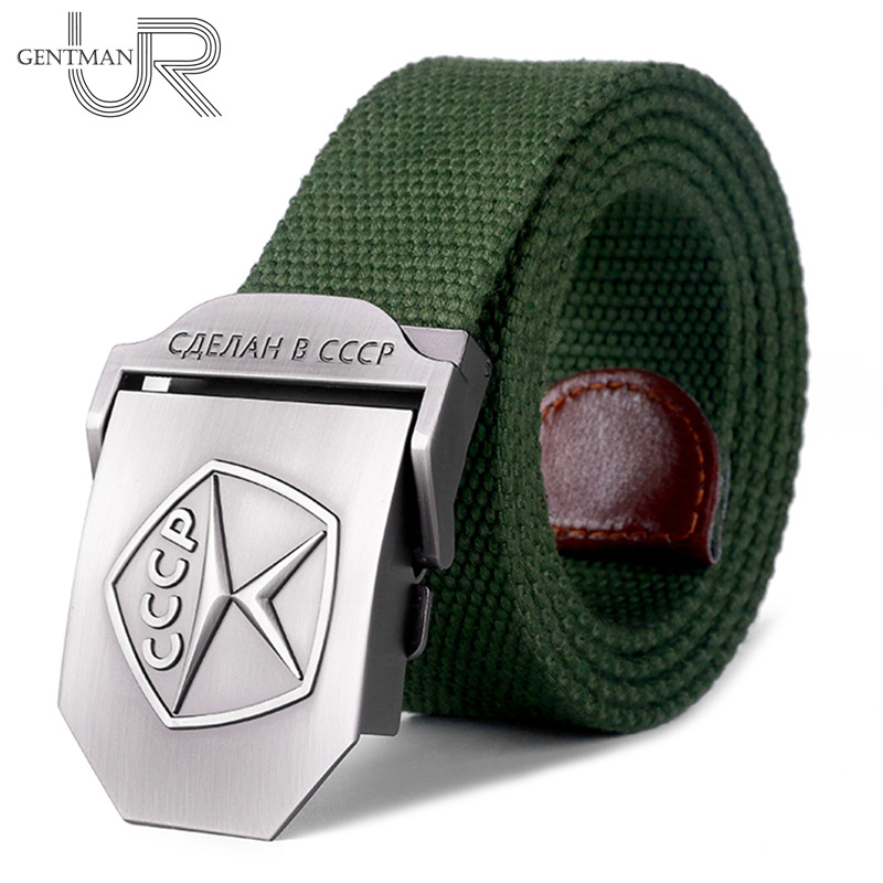 New Men & Women High Quality Belt 3D Soviet Quality Mark Canvas Military Belt Soviet Memory Luxury Jeans Tactical Belt, Black
New Men & Women High Quality Belt 3D Soviet Quality Mark Canvas Military Belt Soviet Memory Luxury Jeans Tactical Belt, Black