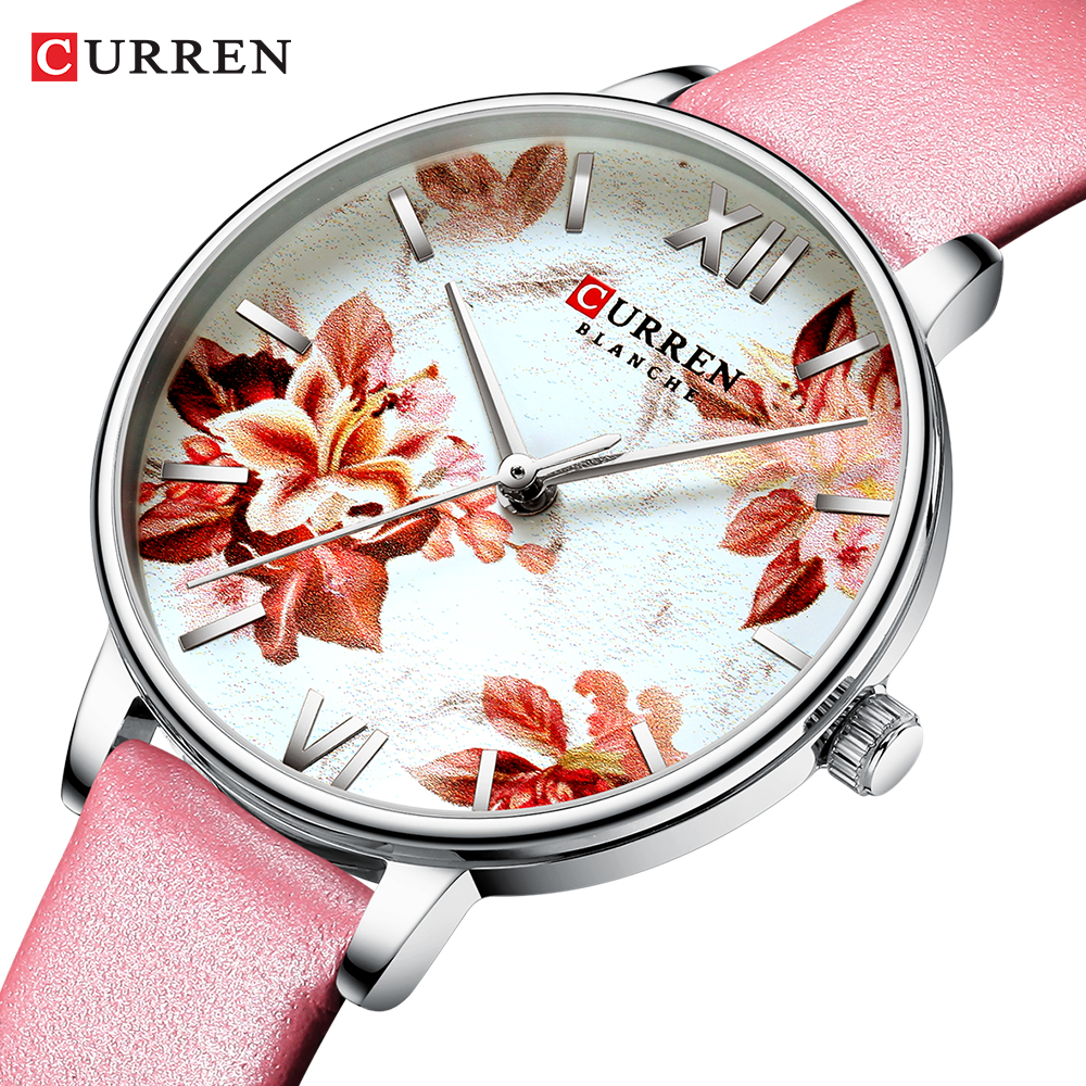 CURREN Leather Strap Watches Women's Quartz Watch Beautiful Pink Wristwatches Ladies Clock Female Fashion Design Charming Watch, Black
CURREN Leather Strap Watches Women's Quartz Watch Beautiful Pink Wristwatches Ladies Clock Female Fashion Design Charming Watch, Black