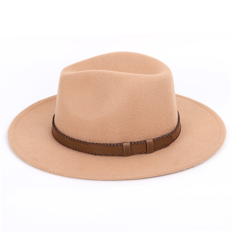 super wide brim fedora ,Wool Pork Pie Boater Flat Top Hat For Women's Men's Felt Wide Brim vintage hat Fedoras Gambler Hat D19011102
