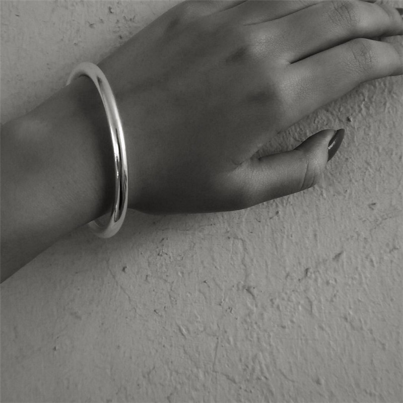 100% New 925 Sterling Silver Bracelet Bangle Simple Silver Gold Fine Jewelry Silver For Women 4MM Bangles Valentines Lovers Gift
100% New 925 Sterling Silver Bracelet Bangle Simple Silver Gold Fine Jewelry Silver For Women 4MM Bangles Valentines Lovers Gift