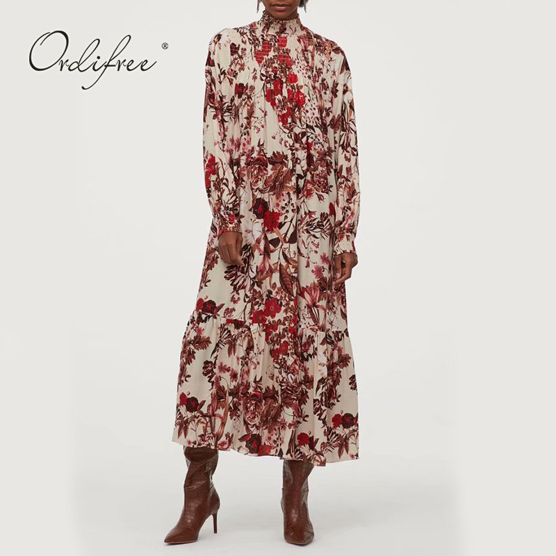 Ordifree 2020 Summer Boho Women Maxi Dress Long Sleeve Floral Print Vintage Loose Long Dress
Ordifree 2020 Summer Boho Women Maxi Dress Long Sleeve Floral Print Vintage Loose Long Dress
