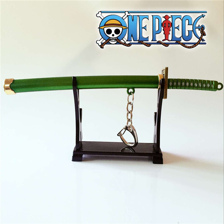 Special Roronoa Zoro Sword Keychain Buckle With Toolholder Scabbard Katana Sabre Car Key Chains Gift Keyrings