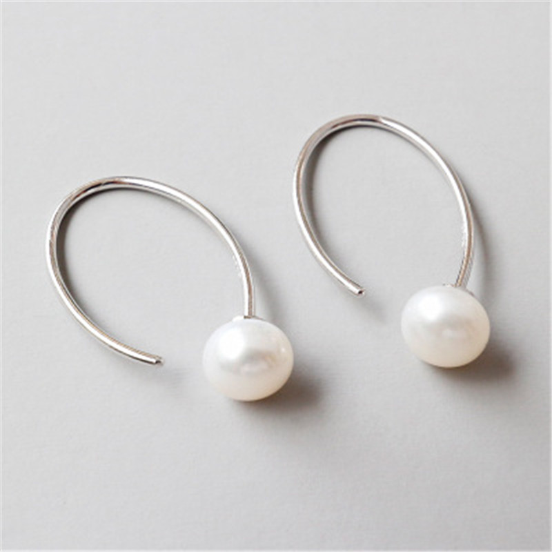 100% 925 Sterling Silver Hook Earring New Punk Style Natural Freshwater Pearl Stud Earring Women Piercing Earrings
100% 925 Sterling Silver Hook Earring New Punk Style Natural Freshwater Pearl Stud Earring Women Piercing Earrings