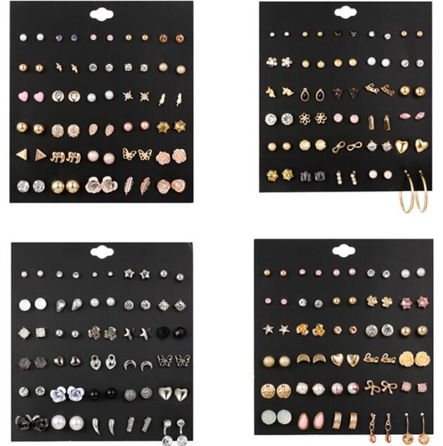 Thousands styles Ins 30pairs of earrings set Heart Flowers Infinite Symbol Stud Earrings Rhinestone imitation Pearl Earrings For Women Gist, Golden;silver
Thousands styles Ins 30pairs of earrings set Heart Flowers Infinite Symbol Stud Earrings Rhinestone imitation Pearl Earrings For Women Gist, Golden;silver