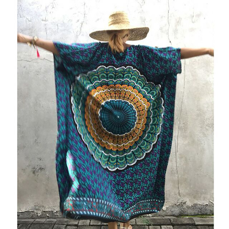 Plus Size Loose Bohemia Beach Dresses Bat Sleeve Digital Print Dresses Long Maxi Vintage 2020 New Summer Dress Blue Red
Plus Size Loose Bohemia Beach Dresses Bat Sleeve Digital Print Dresses Long Maxi Vintage 2020 New Summer Dress Blue Red
