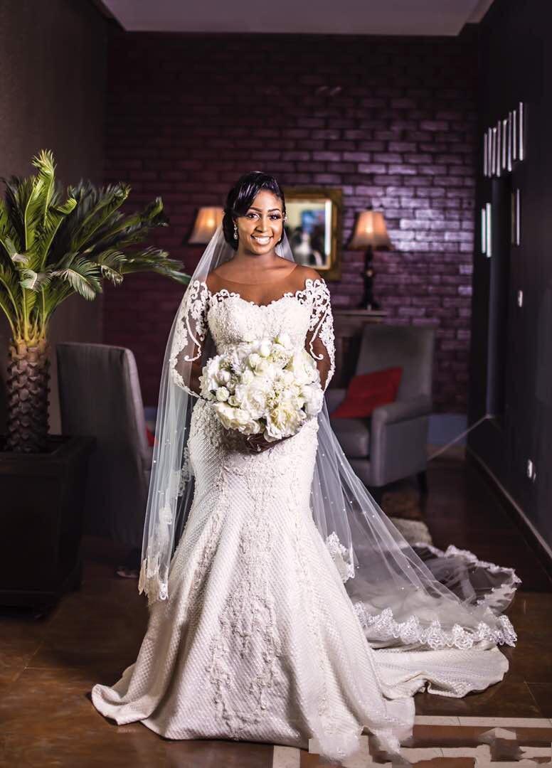 African Black Girl Lace Wedding Dresses 2020 Mermaid Long Sleeves Garden Country Bride Bridal Gowns Custom Made Plus Size