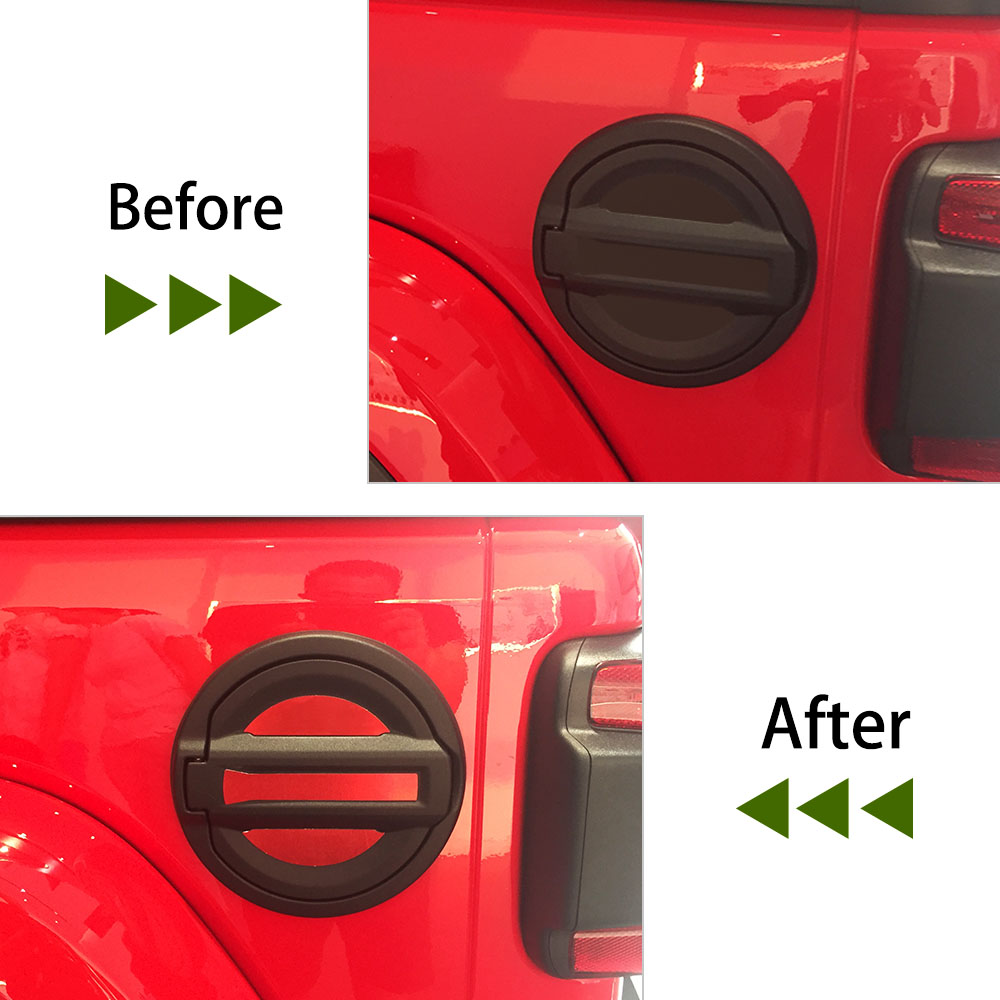 Car Fuel Tank Decoration Bows Red For Jeep Wrangler JL 2018+ High Quality Auto Exterior Accessories