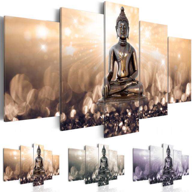 Fashion Wall Art Canvas Painting 5 Pieces Brown Green Purple Diamond Buddha Modern Home Decoration, No Frame
Fashion Wall Art Canvas Painting 5 Pieces Brown Green Purple Diamond Buddha Modern Home Decoration, No Frame