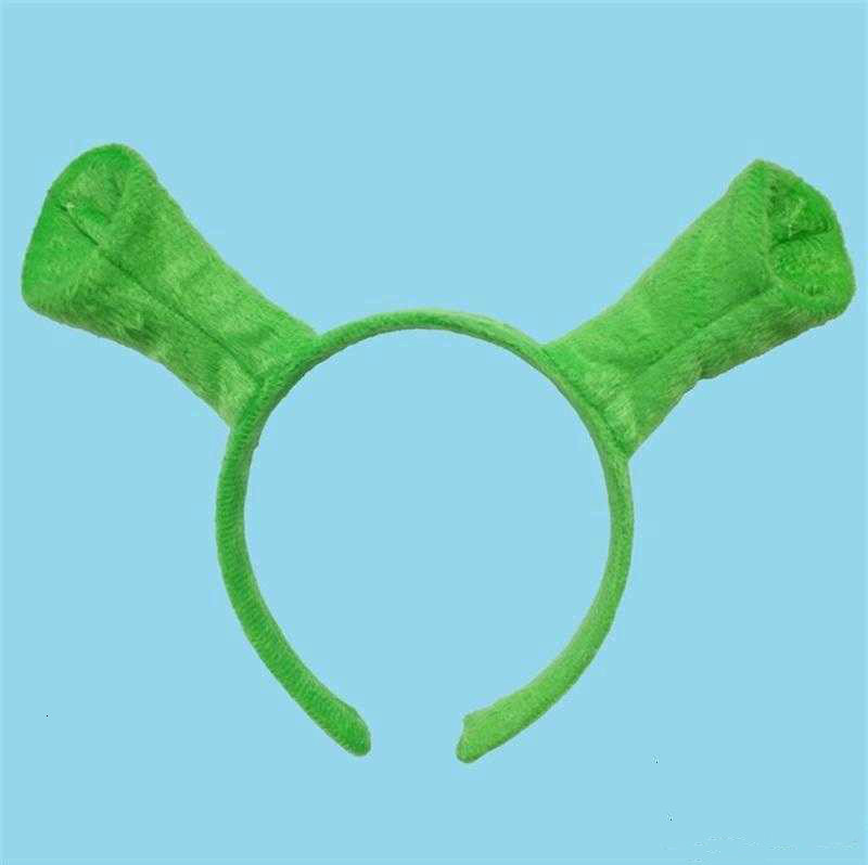Halloween Children Adult Show Hair Hoop Shrek Hairpin Ears Headband Head Circle Party Costume Item Masquerade Party Supplies GB1546