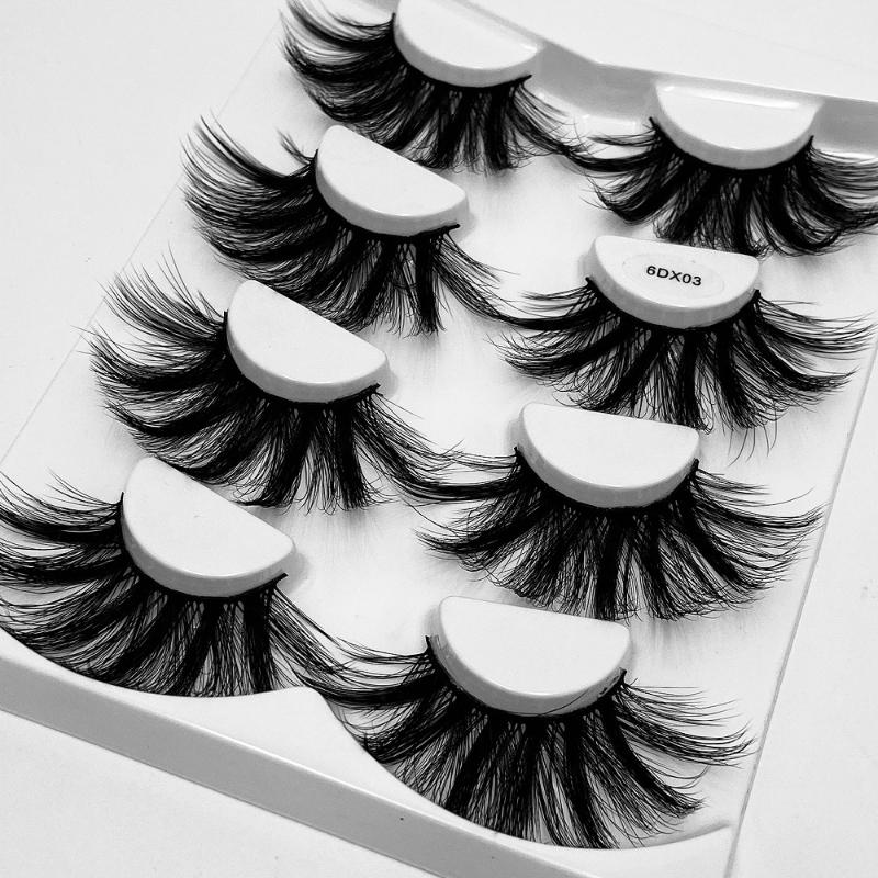 4 Pairs 6D 25MM Mink Hair False Eyelashes Fluffy Soft Eyelashes Cruelty-free Thick Long Wispies Lash Extension Eye Makeup Tools
4 Pairs 6D 25MM Mink Hair False Eyelashes Fluffy Soft Eyelashes Cruelty-free Thick Long Wispies Lash Extension Eye Makeup Tools