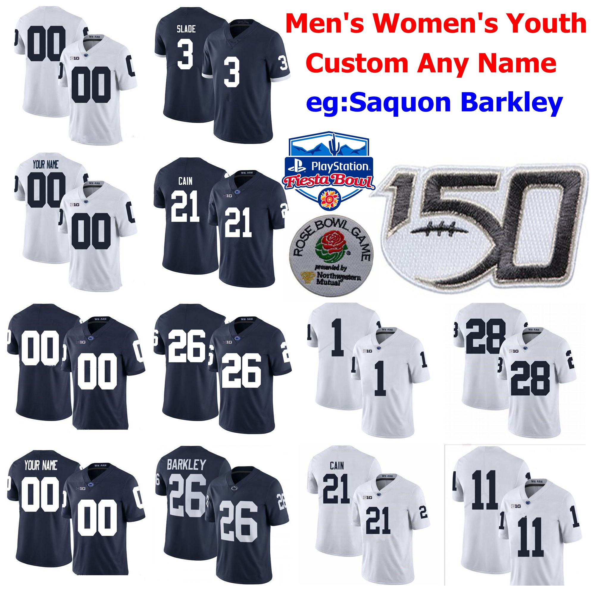 Penn State Nittany Lions College Football Jerseys Kids Youth John Dunmore Jersey Ta'Quan Roberson Ricky Slade Journey Brown Custom Stitched, Youth white name
Penn State Nittany Lions College Football Jerseys Kids Youth John Dunmore Jersey Ta'Quan Roberson Ricky Slade Journey Brown Custom Stitched, Youth white name