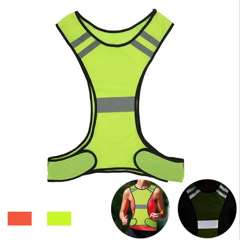 Fashion Adjustable Night Riding Safety Reflective Vest Bicycle Vest Safety Warning Fluorescent Night Clothes Bicycle Vest