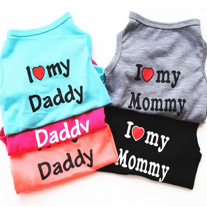 Band Fashion Pet Puppy Coat Jacket Summer Apparel Cotton Small Dog Cat Clothes Mommy Daddy Vest T Shirt Outfit Pet Supplies 6 Colors DHL
Band Fashion Pet Puppy Coat Jacket Summer Apparel Cotton Small Dog Cat Clothes Mommy Daddy Vest T Shirt Outfit Pet Supplies 6 Colors DHL