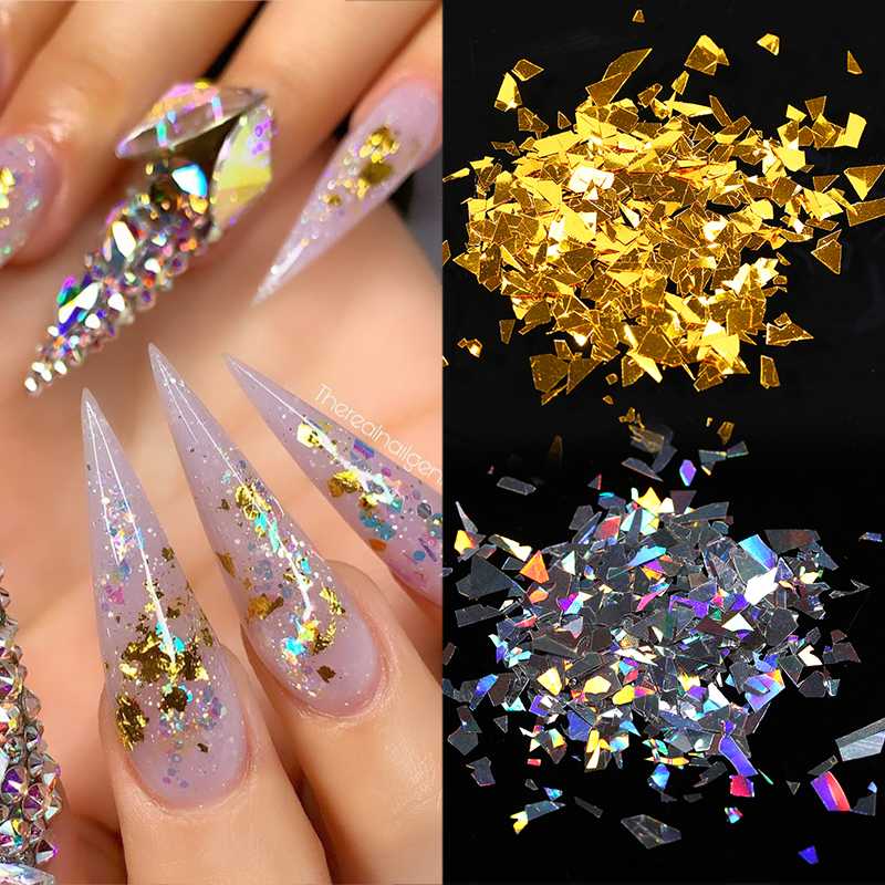 1 Bag Holographics Nail Sequins Gold Silver Irregular Polish Flakes Butterfly Design Slice Spangle Nail Art Decoration
1 Bag Holographics Nail Sequins Gold Silver Irregular Polish Flakes Butterfly Design Slice Spangle Nail Art Decoration