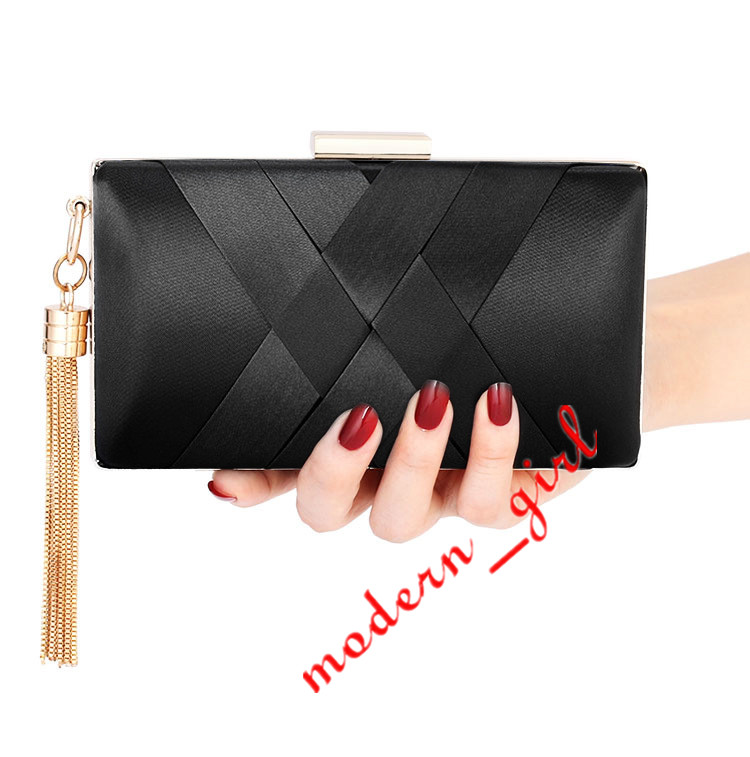 YG Evening Party Bag Wedding Bridal Bag Womens Tassel Clutch Evening Bridal Bag Wedding Fashion Prom Handbag