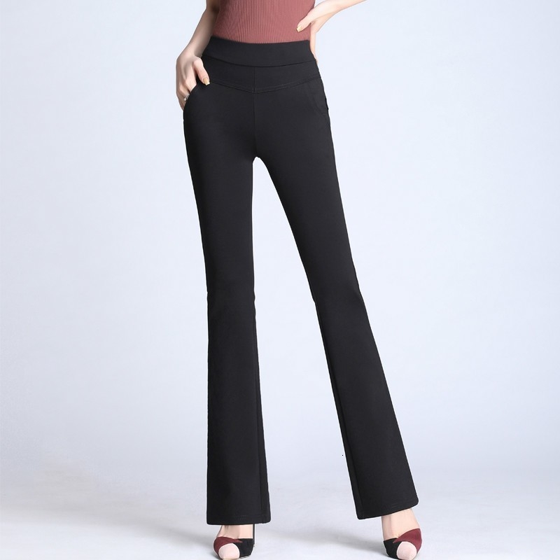 Plus 2019 Size Women High Waist Black Flare Pants Casual Office Lady Pants Female Trousers Pantalon Femme, Black l
Plus 2019 Size Women High Waist Black Flare Pants Casual Office Lady Pants Female Trousers Pantalon Femme, Black l
