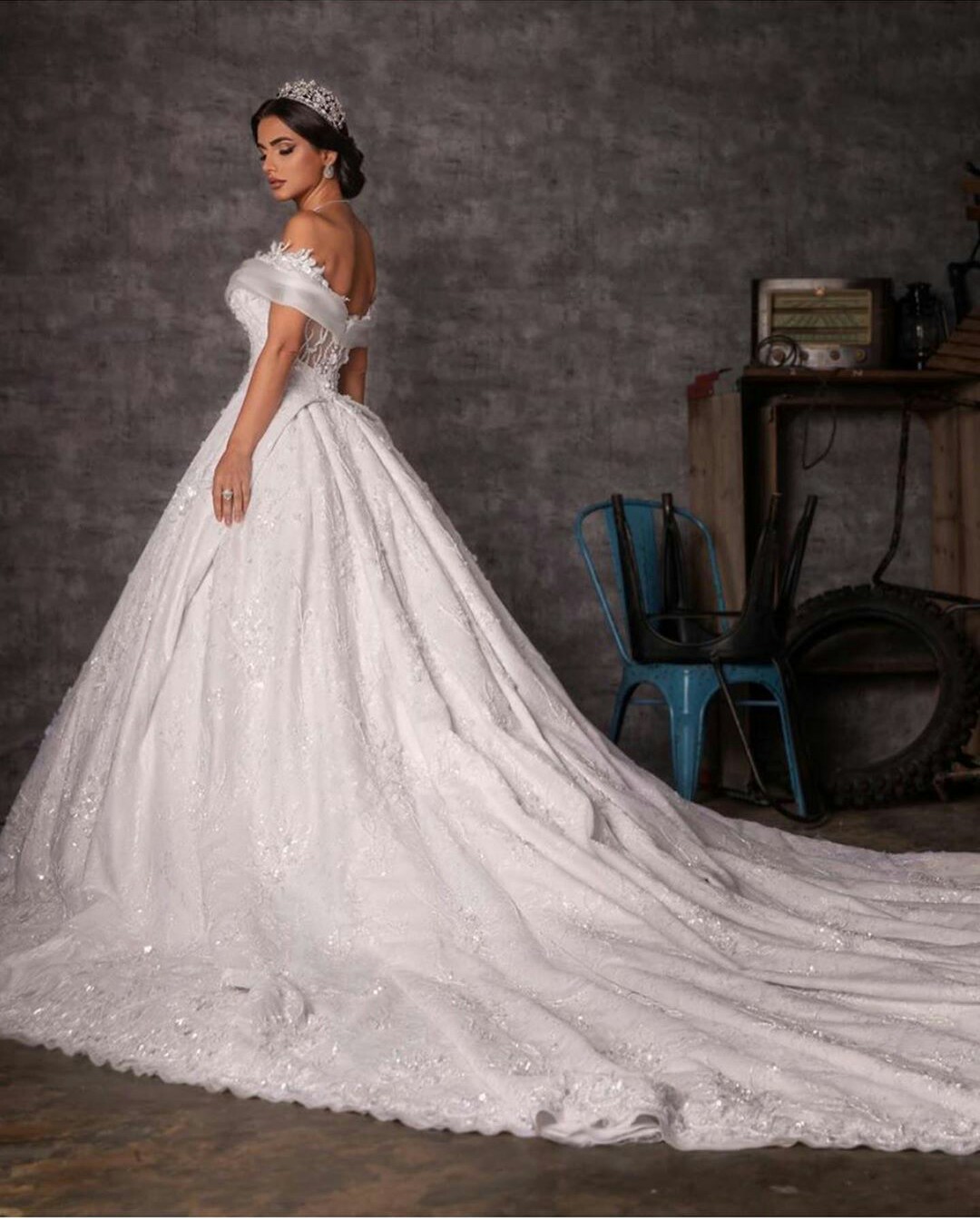 3D Floral Wedding Dresses A Line Lace Appliques Off Shoulder Bridal Gowns Plus Size Backless Country Wedding Dress Vestido De Novia