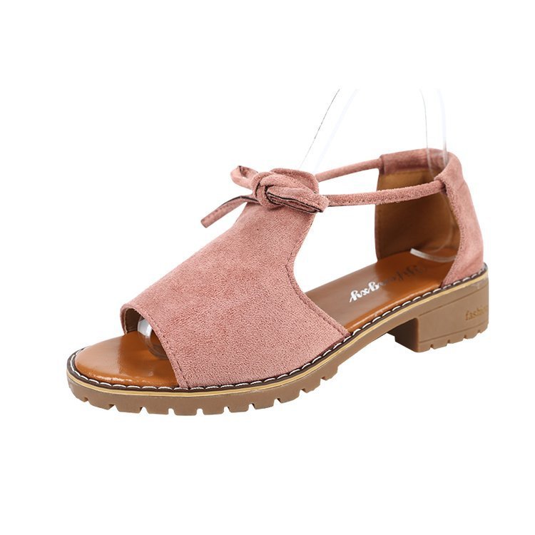 Hot Sale-new foreign summer 2019 trade all-around casual flat bottom sandals strap flat heel set toe open shoes
