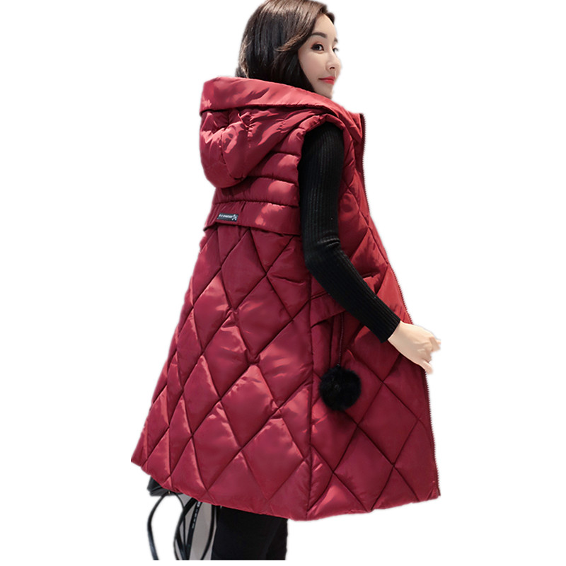 Women's Vests 2021 Autumn Winter Slim Long Warm Vest Female Down Cotton Sleeveless Cardigan Waistcoat Jackets For Women Hooded Girl Femme, Black
Women's Vests 2021 Autumn Winter Slim Long Warm Vest Female Down Cotton Sleeveless Cardigan Waistcoat Jackets For Women Hooded Girl Femme, Black
