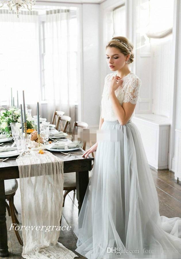 2019 Cheap Country Style Bohemian Bridesmaid Dress Vintage Top Lace Garden Wedding Party Guest Maid of Honor Gown Plus Size Custom Made