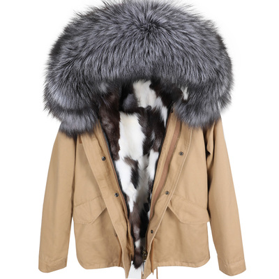 Women fur parkas silver fox fur trim MAOMAOKONG brand girl snow coats white black fox fur lining khaki mini parkas, Choose the model
Women fur parkas silver fox fur trim MAOMAOKONG brand girl snow coats white black fox fur lining khaki mini parkas, Choose the model