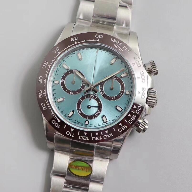 3 Colour Luxury Ice blue 904L Super Cal.4130 Automatic Watch Chronograph Ceramic Bezel N Factory Cosmograph Diving Swim Mens Watch Watches, Slivery;brown
3 Colour Luxury Ice blue 904L Super Cal.4130 Automatic Watch Chronograph Ceramic Bezel N Factory Cosmograph Diving Swim Mens Watch Watches, Slivery;brown