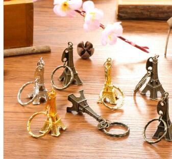 Eiffel Tower Keychain stamped Paris France Gold Sliver Bronze key ring gifts Fashion Wholesales Free shipping от DHgate WW