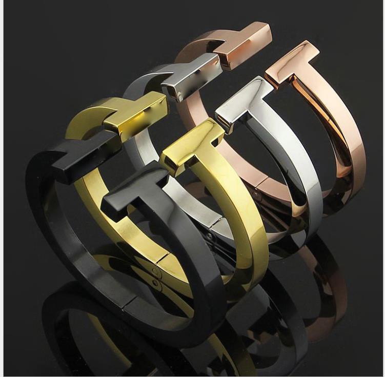 Thick Bracelet 18K Rose Gold THICK BRACELET BLACK titanium steel men and women Bracelet, Golden;silver
Thick Bracelet 18K Rose Gold THICK BRACELET BLACK titanium steel men and women Bracelet, Golden;silver
