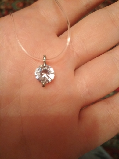 Mermaid Tear Necklace Meteorite Pendant Transparent Fishing Line Invisible Women's Fashion Jewelry Clavicle Chain