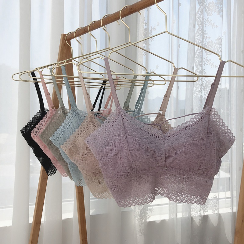 New Thin French Style Bralette Summer Fairy Lace Beautiful Back Camisole Underwear Push Up Wireless Lace Bra Lingerie Soft Wear
New Thin French Style Bralette Summer Fairy Lace Beautiful Back Camisole Underwear Push Up Wireless Lace Bra Lingerie Soft Wear