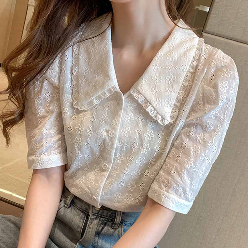 blouse womem blusas mujer de moda 2020 summer blouse shirt women tops short sleeve white women shirts blouses D308
blouse womem blusas mujer de moda 2020 summer blouse shirt women tops short sleeve white women shirts blouses D308