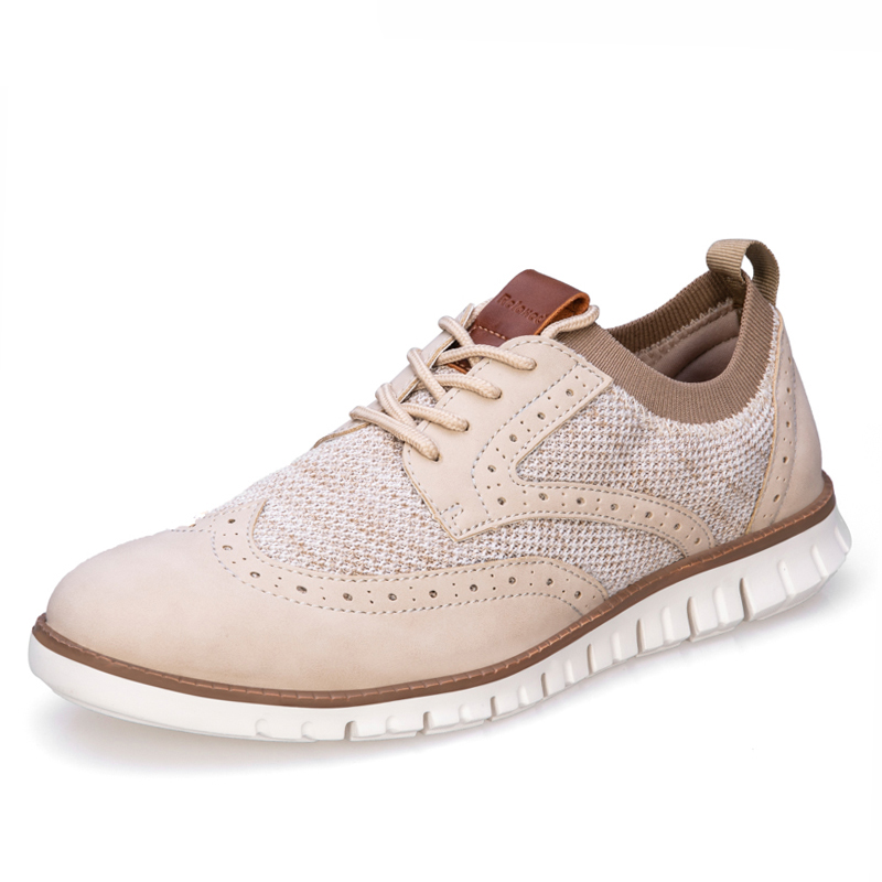 New Men Shoes Lace-Up Breathable Brogue Wedding Shoes Men Dress Shoes Male Mesh Formal Footwear, Khaki
New Men Shoes Lace-Up Breathable Brogue Wedding Shoes Men Dress Shoes Male Mesh Formal Footwear, Khaki