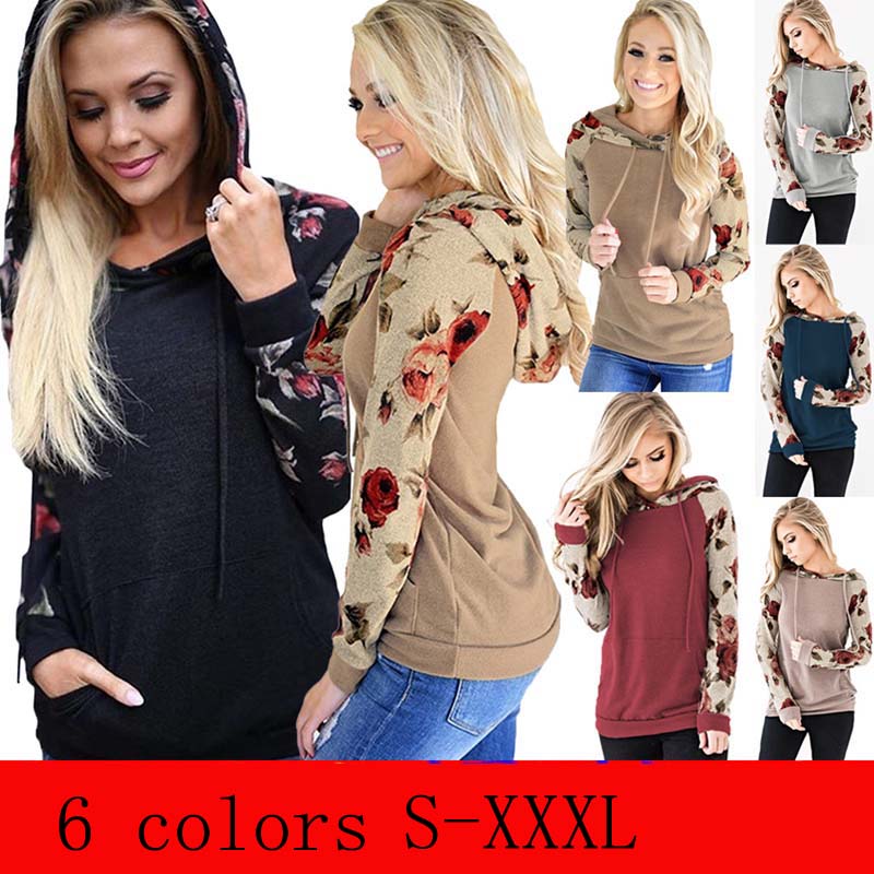 Hoodie Sweatshirt Women Pullover Long Sleeve Floral Hoodies Coat Loose Casual Sweatshirts with Pocket plus size XXXL
Hoodie Sweatshirt Women Pullover Long Sleeve Floral Hoodies Coat Loose Casual Sweatshirts with Pocket plus size XXXL