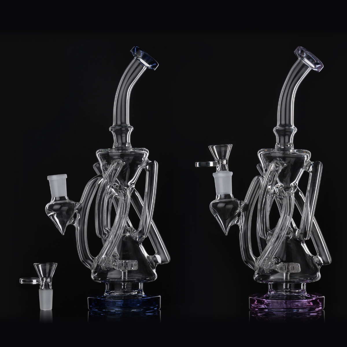 Glass Bong Recycler Oil Rig Wax Water Pipe 11 inch Head unique Bongs Pipes Bowl Quartz Banger with 14mm joint
Glass Bong Recycler Oil Rig Wax Water Pipe 11 inch Head unique Bongs Pipes Bowl Quartz Banger with 14mm joint