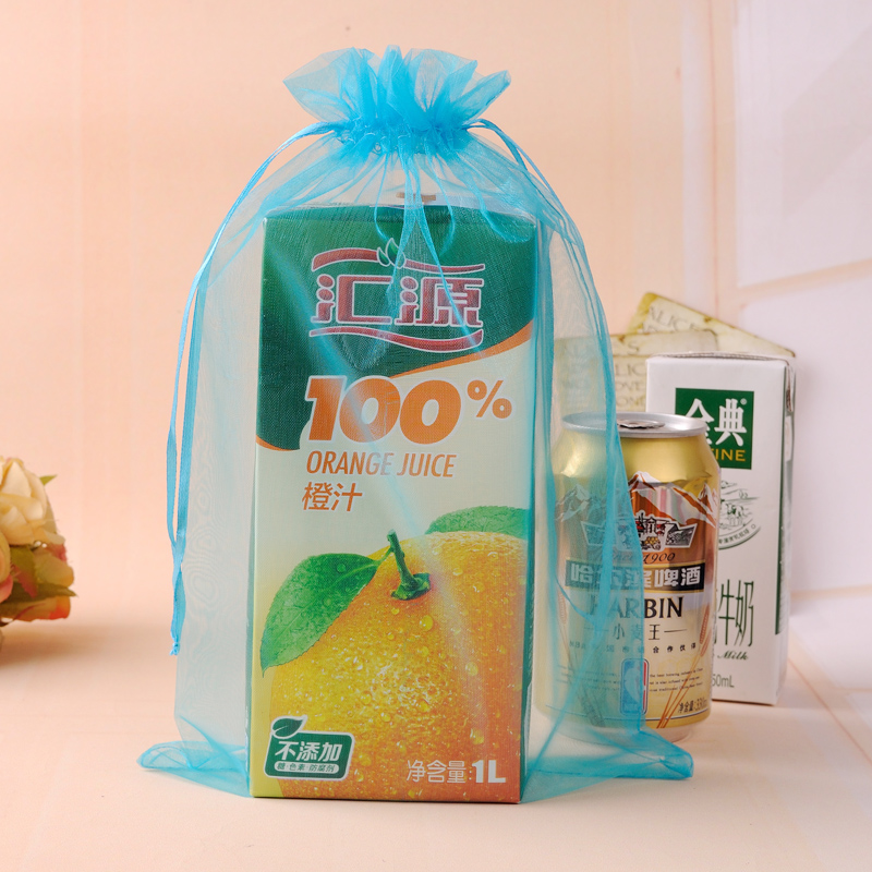 Cheap Gift Bags 35x50cm 50pcsLot Large Drawstring Organza Bags For Wedding Favors And Gifts Can Be Customized Logo9736497