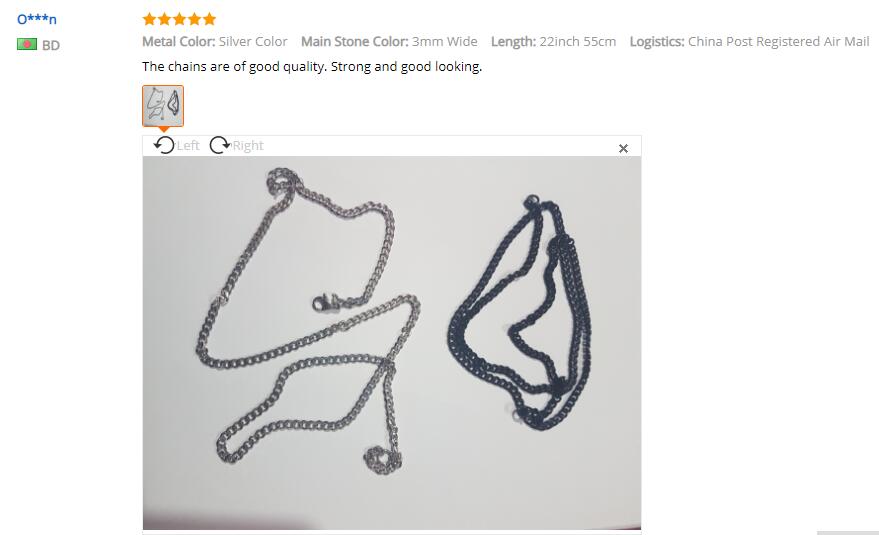 Stainless Steel Chains Necklace for Men Black Silver Gold Mens Necklaces Curb Cuban Davieslee Jewelry Gifts 3 5 7 9 11mm DLKNM0927