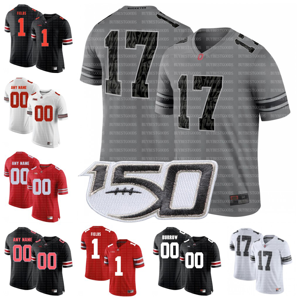 Custom 150TH NCAA Ohio State Buckeyes College Football 1 Fields 2 Dobbins 17 Olave 7 Haskins 27 George Jerseys Any Name Number 2019 New OSU0 
Custom 150TH NCAA Ohio State Buckeyes College Football 1 Fields 2 Dobbins 17 Olave 7 Haskins 27 George Jerseys Any Name Number 2019 New OSU0