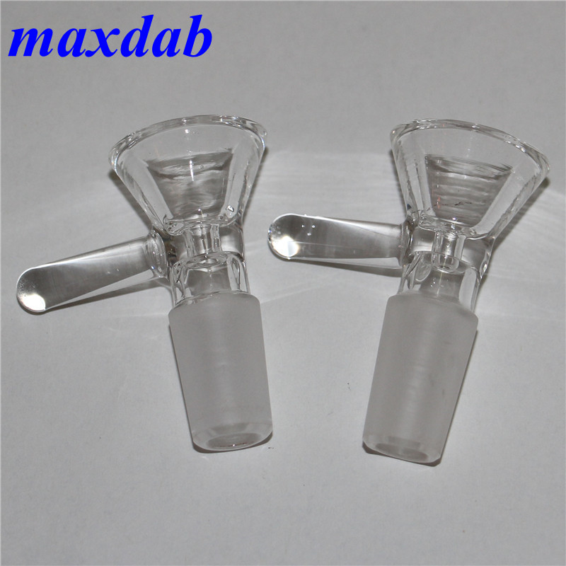 

Glass Slides Bowl Pieces Hookahs Bongs Bowls Funnel Rig Accessories Quartz Nails 18mm 14mm Male Female Heady Smoking Water pipes dab rigs Bong Slide