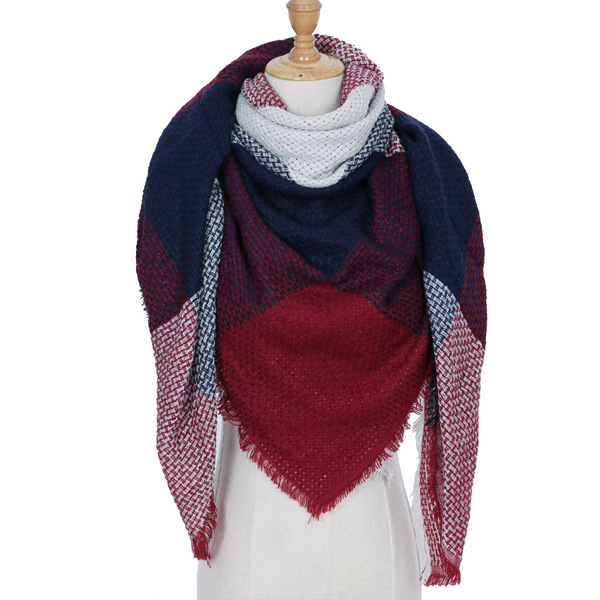 Winter Women Scarf Plaid Warm Cashmere Scarves Shawls Female Scarf Lady Blanket Wraps winter scarf