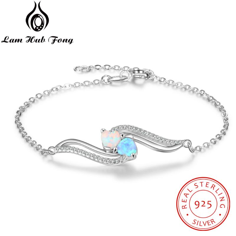 Other Bracelets Genuine 925 Sterling Silver Women Blue White Opal Bracelet Cubic Zirconia Chain Fine Jewelry (Lam Hub Fong)
Other Bracelets Genuine 925 Sterling Silver Women Blue White Opal Bracelet Cubic Zirconia Chain Fine Jewelry (Lam Hub Fong)