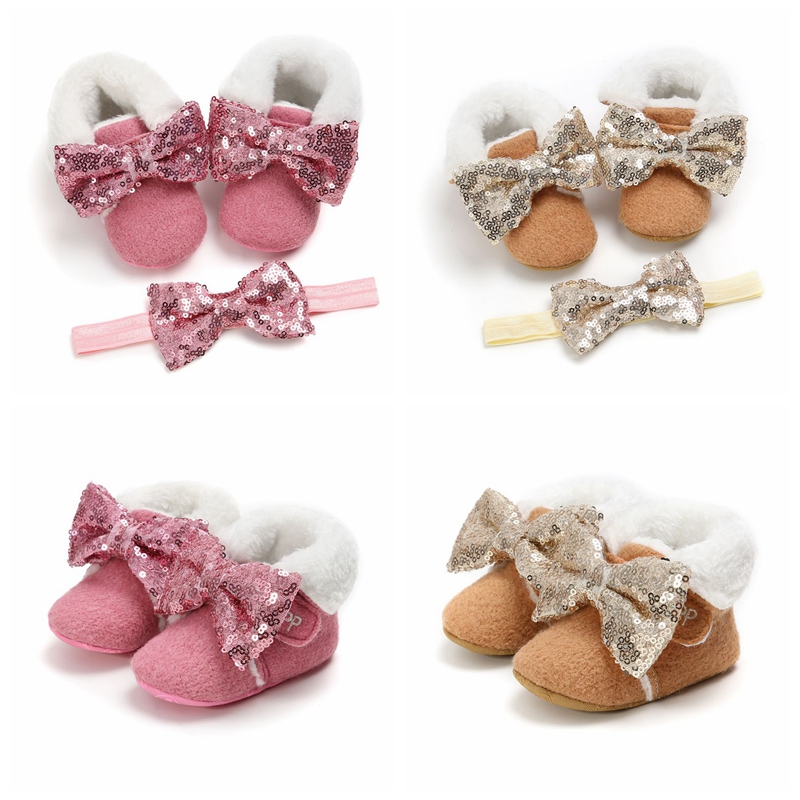 Baby Girls Shoes Winter Fur Baby Shoes With Hairband Warm First Walkers for Newborn Soft Sole Infant Cotton, A1 
Baby Girls Shoes Winter Fur Baby Shoes With Hairband Warm First Walkers for Newborn Soft Sole Infant Cotton, A1