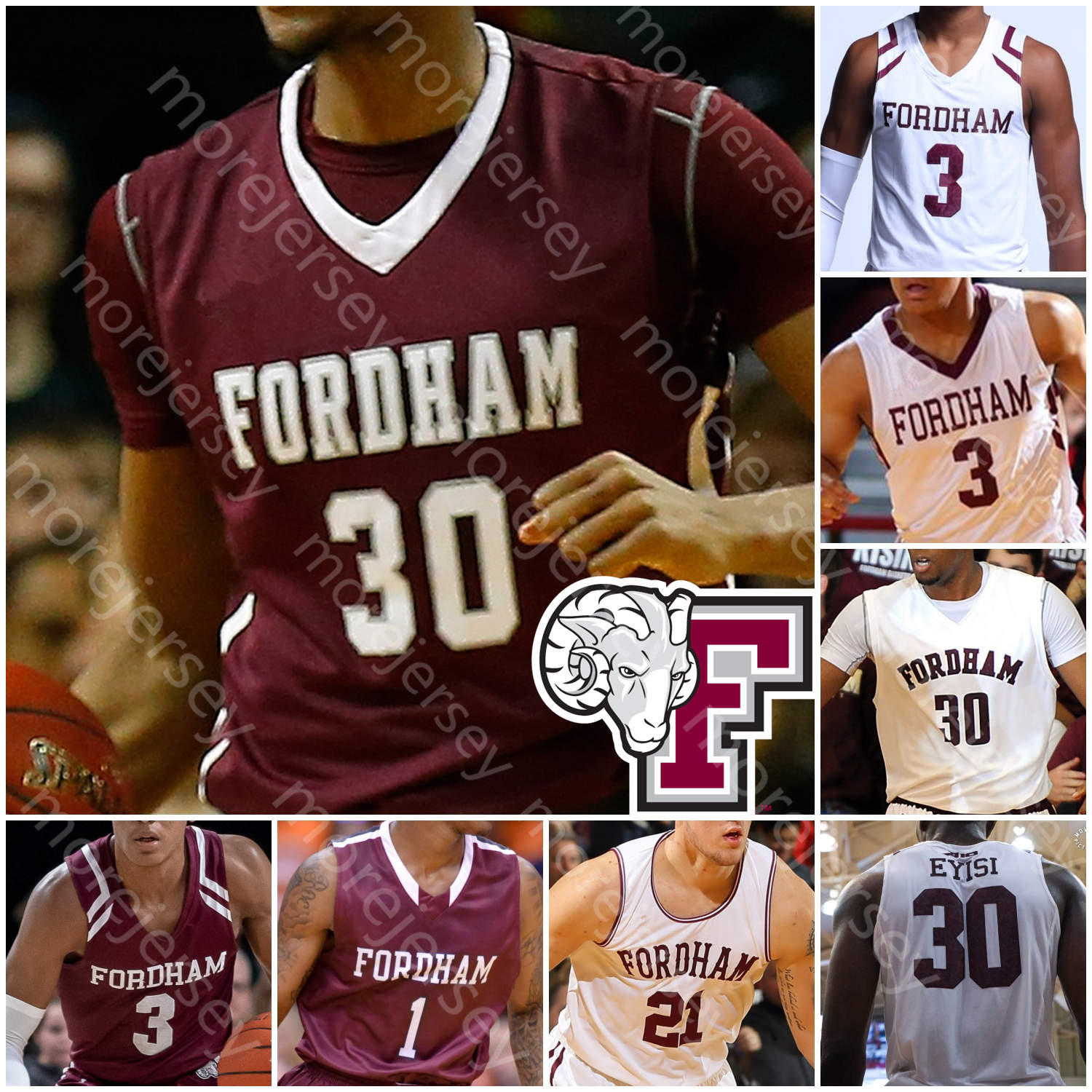 Custom Fordham Basketball Jersey NCAA College Chuba Ohams Antwon Portley Onyi Eyisi Erten Gazi Ivan Raut Jalen Cobb Paschall, White ii
Custom Fordham Basketball Jersey NCAA College Chuba Ohams Antwon Portley Onyi Eyisi Erten Gazi Ivan Raut Jalen Cobb Paschall, White ii