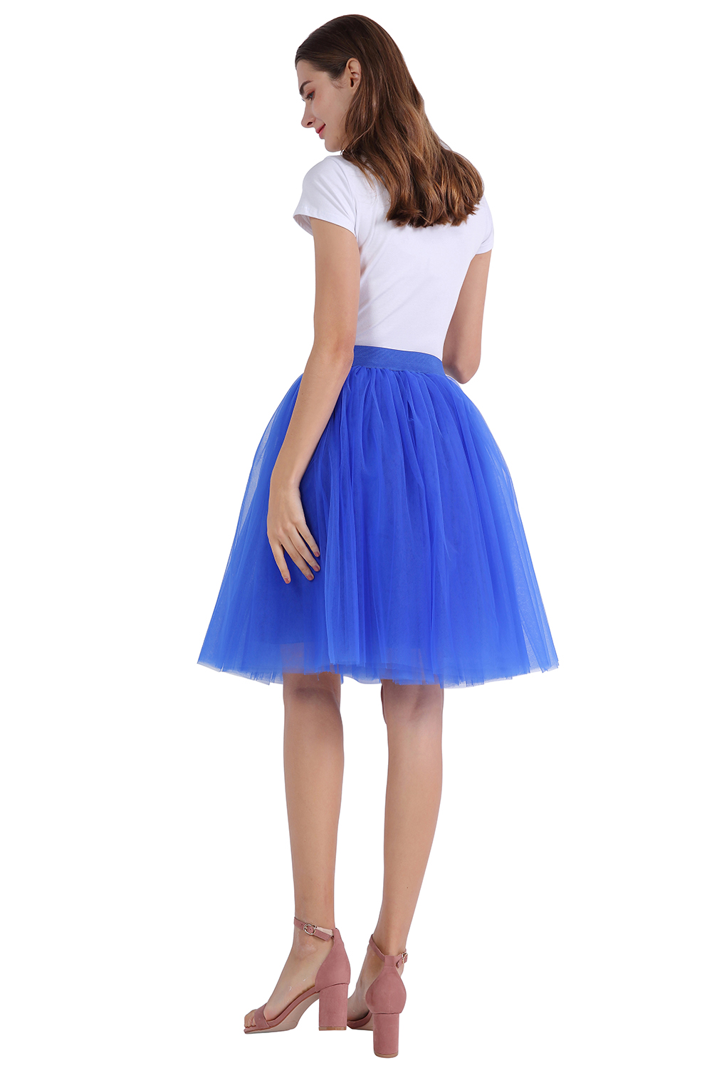 Cheap Rockabilly White Black Short Tulle Wedding Bridal Petticoat Crinoline Woman Tutu Skirt Wedding Accessories jupon mariage CPA1845