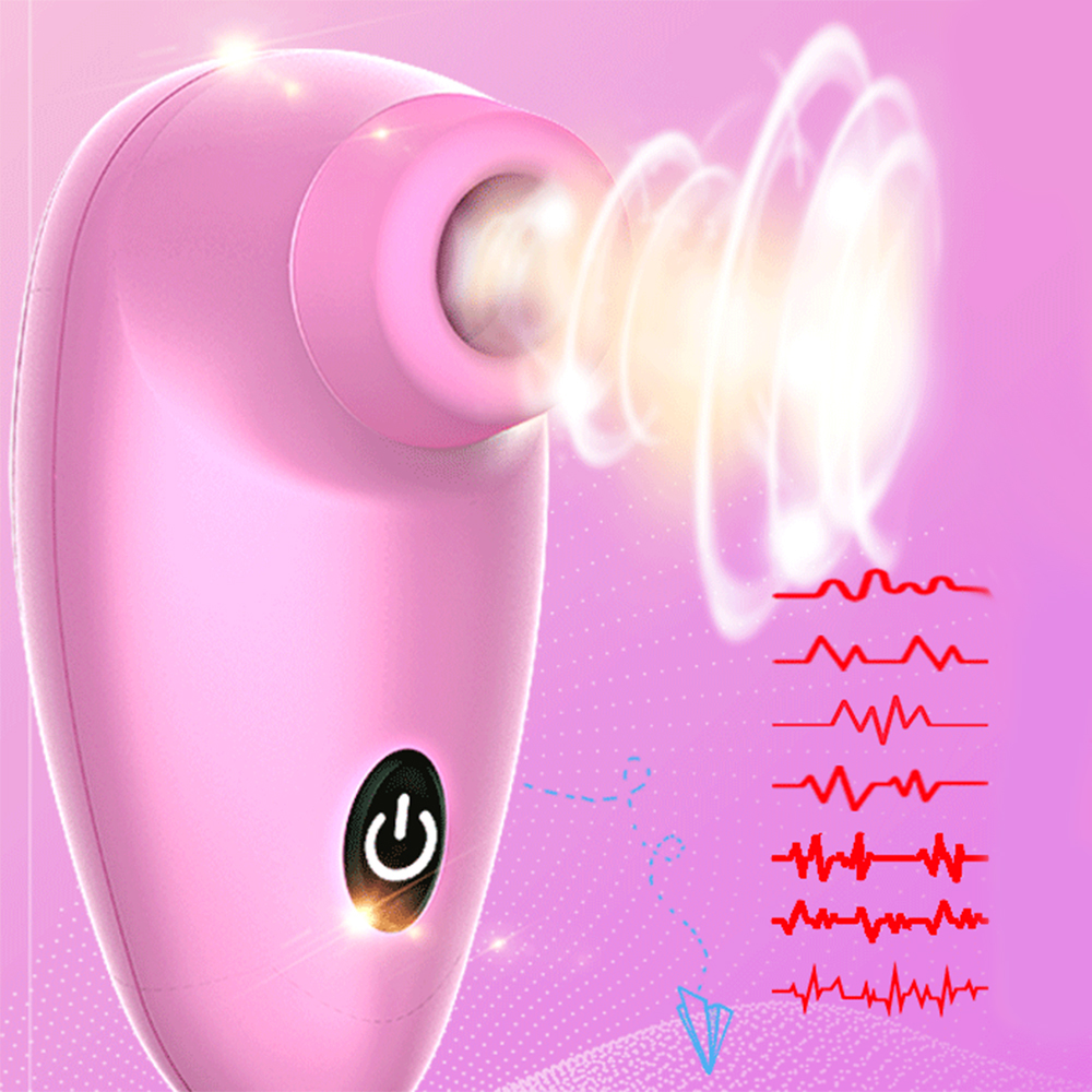 7 Speeds Nipple Clitoral Stimulation Sucking Vibrator Oral Tongue Licking Dildo Vibrator Nipple Sucker for Women Adults Sex Toys Y191219