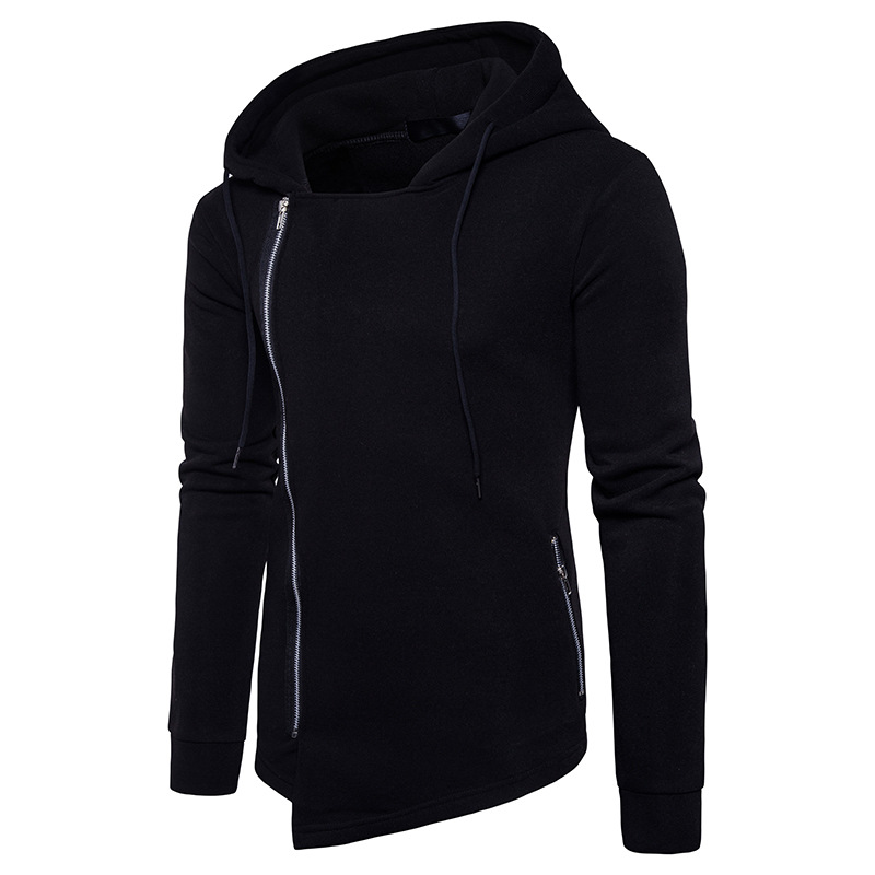 Winter Autumn men fashion side zip features irregular hip-hop high street Zipper cardigan hooded fleece jacket, Black
Winter Autumn men fashion side zip features irregular hip-hop high street Zipper cardigan hooded fleece jacket, Black