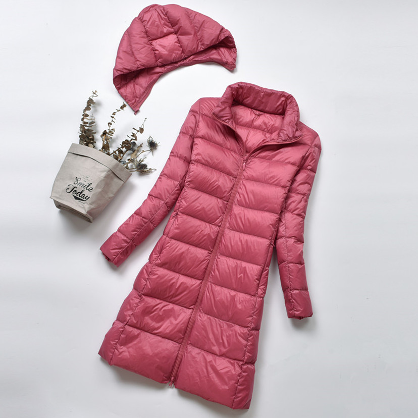 New Autumn Slim Warm 90% Down Coat Women Fashion Hat Detachable Light Thin Winter Down jacket Female Plus Size Hoodied Tops M578, Pink
New Autumn Slim Warm 90% Down Coat Women Fashion Hat Detachable Light Thin Winter Down jacket Female Plus Size Hoodied Tops M578, Pink