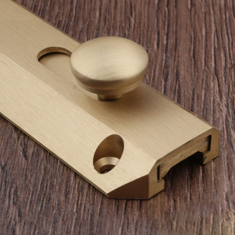 3/4/5inch Antique Brass Bolt Furniture Latch Wood Door Lock Hotel Window Safety Buckle Office Household Hardware Part