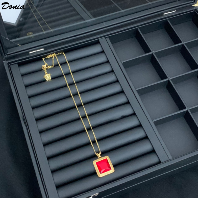 Donia jewelry luxury necklace European and American fashion copper micro-inlaid color zircon earrings two-piece set designer decoration
Donia jewelry luxury necklace European and American fashion copper micro-inlaid color zircon earrings two-piece set designer decoration