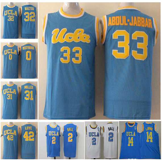 College UCLA Bruins Russell Westbrook Lonzo Ball Zach LaVine Jerseys Abdul Jabbar Reggie Miller Bill Walton Kevin Love Stitched Name&Number, Black
College UCLA Bruins Russell Westbrook Lonzo Ball Zach LaVine Jerseys Abdul Jabbar Reggie Miller Bill Walton Kevin Love Stitched Name&Number, Black