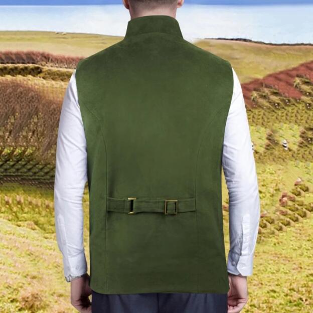 Rustic Groom Vests Attire For Wedding Groomsmen Double Breasted Wool Herringbone Tweed Slim Fit Mens Suit Vest Prom Dress Waistcoat 242